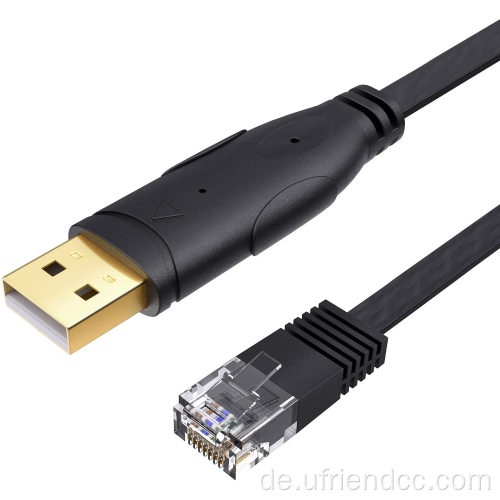 Ethernet zu Konsolenrollover RS232 an RJ45 -Kabel